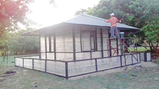 House built with 3,500 plastic bottle waste